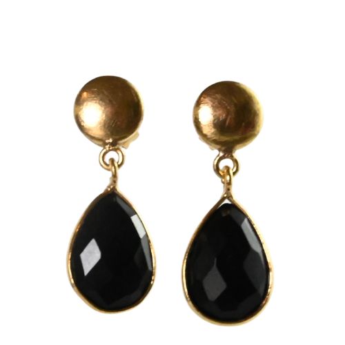 Euro Gold Gemstone Stud Drops A289b