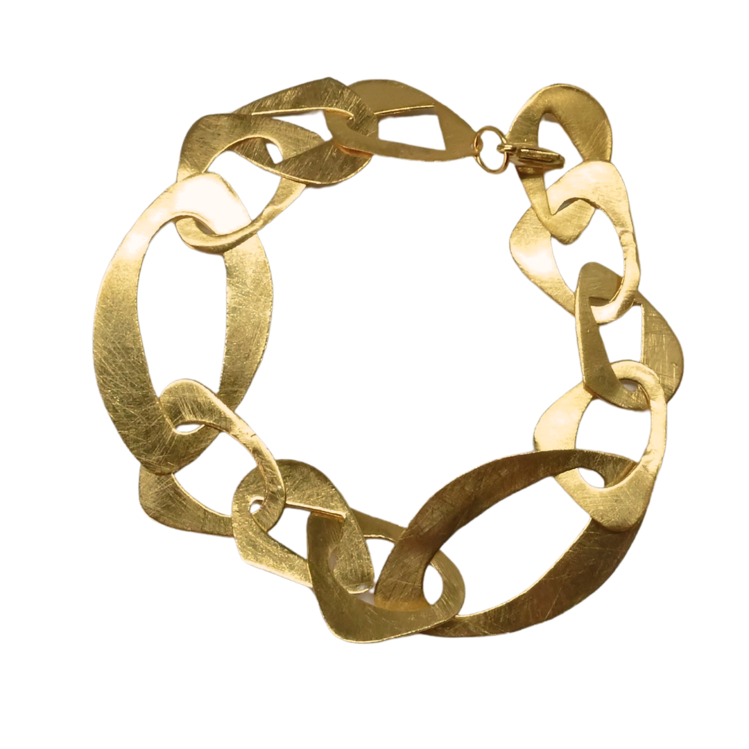 Euro gold magnificent linked bracelet A90B