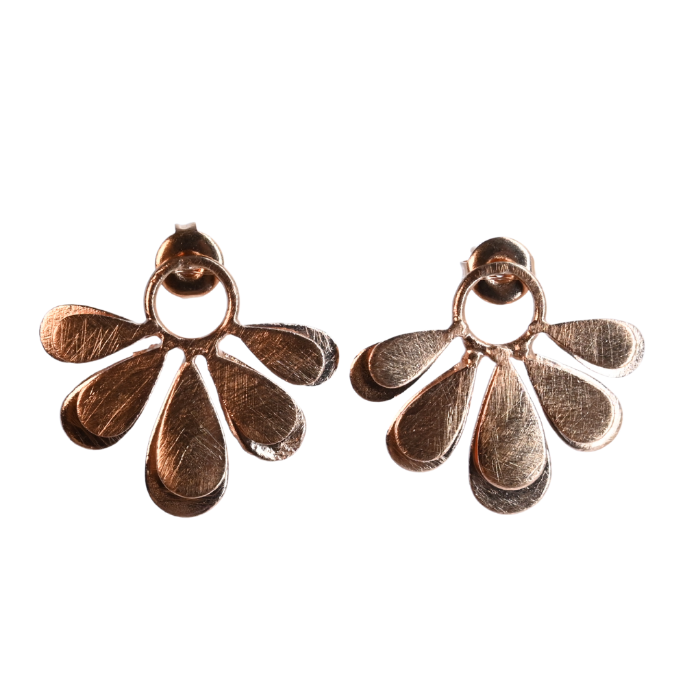 Euro Rose Gold Earrings b30BR