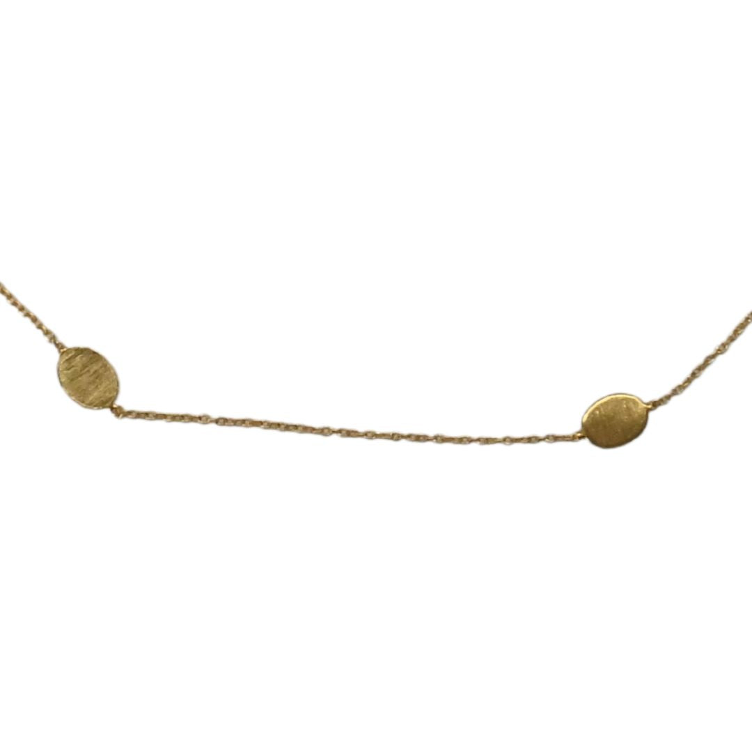 Euro gold magnificent linked necklace A249