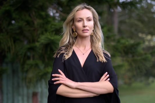 Euro Gold Double Jali Stud Earrings B35