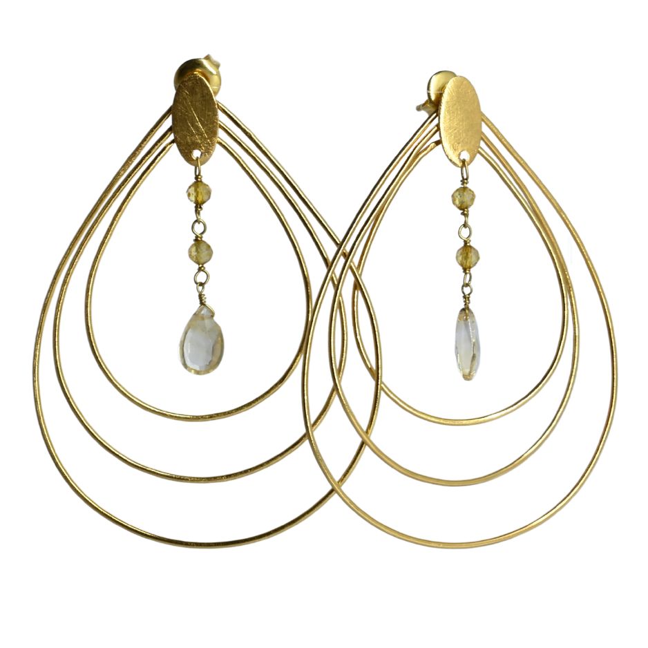 Euro Gold Earrings B196a