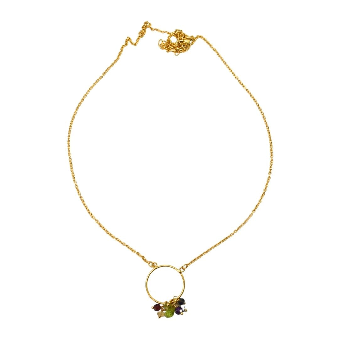 Euro Gold Petite Tassle Drop Necklace A232