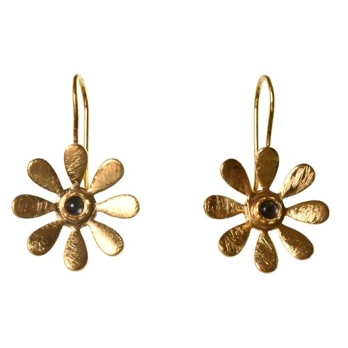 Euro Gold Gemstone Daisy Drops A316a