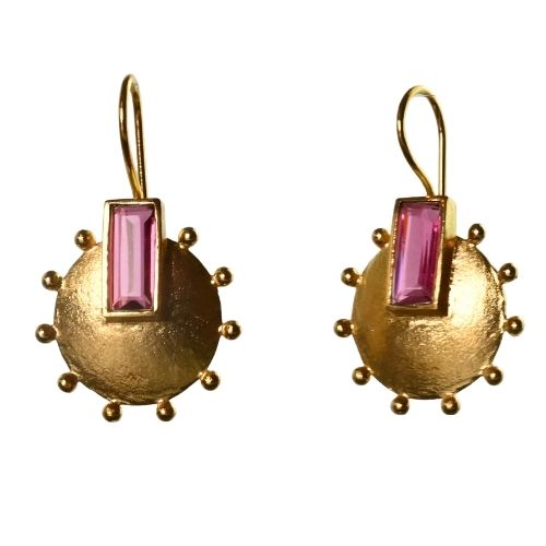 Euro Gold Gemstone Drops A228