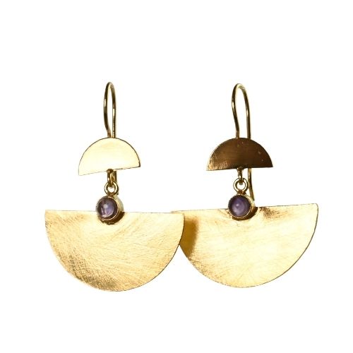 Euro Gold Gemstone Drops A189p