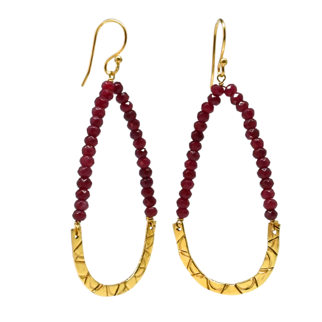 Euro Gold Earrings A239a