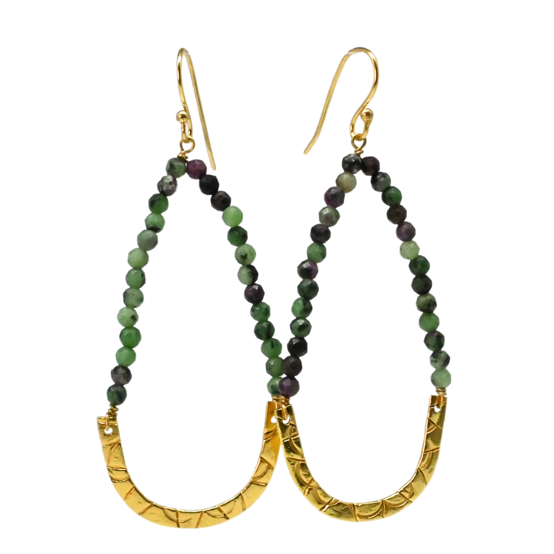 Euro Gold Earrings A239a