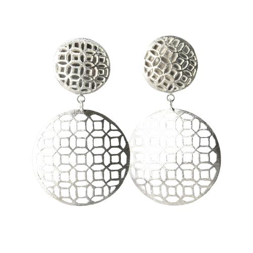 Silver Wash Earrings C35