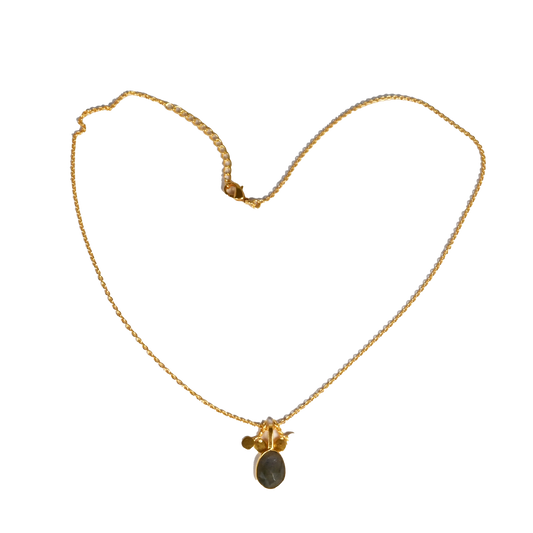 Euro Gold Gemstone Necklace 50 cm A230