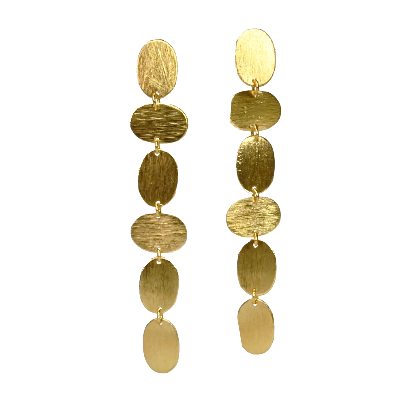Euro Gold motif stud Earrings B91A