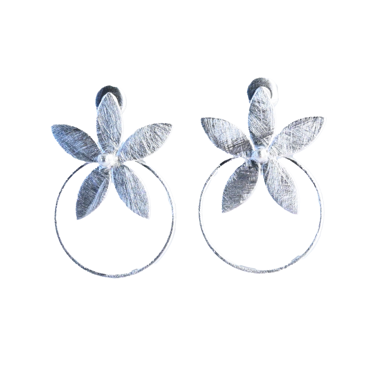 Piccolo Earrings Silver Wash - P135