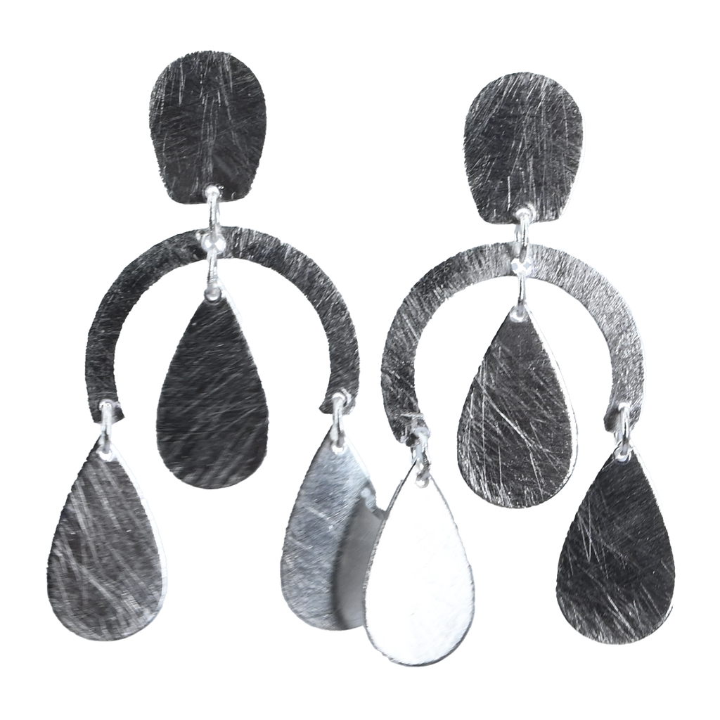 Buy Matte Finish Hoop Earrings in 24 Carat Gold on Brass Melanie