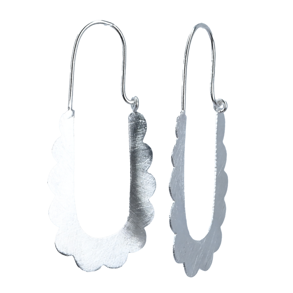 Buy Matte Finish Hoop Earrings in 24 Carat Gold on Brass Melanie