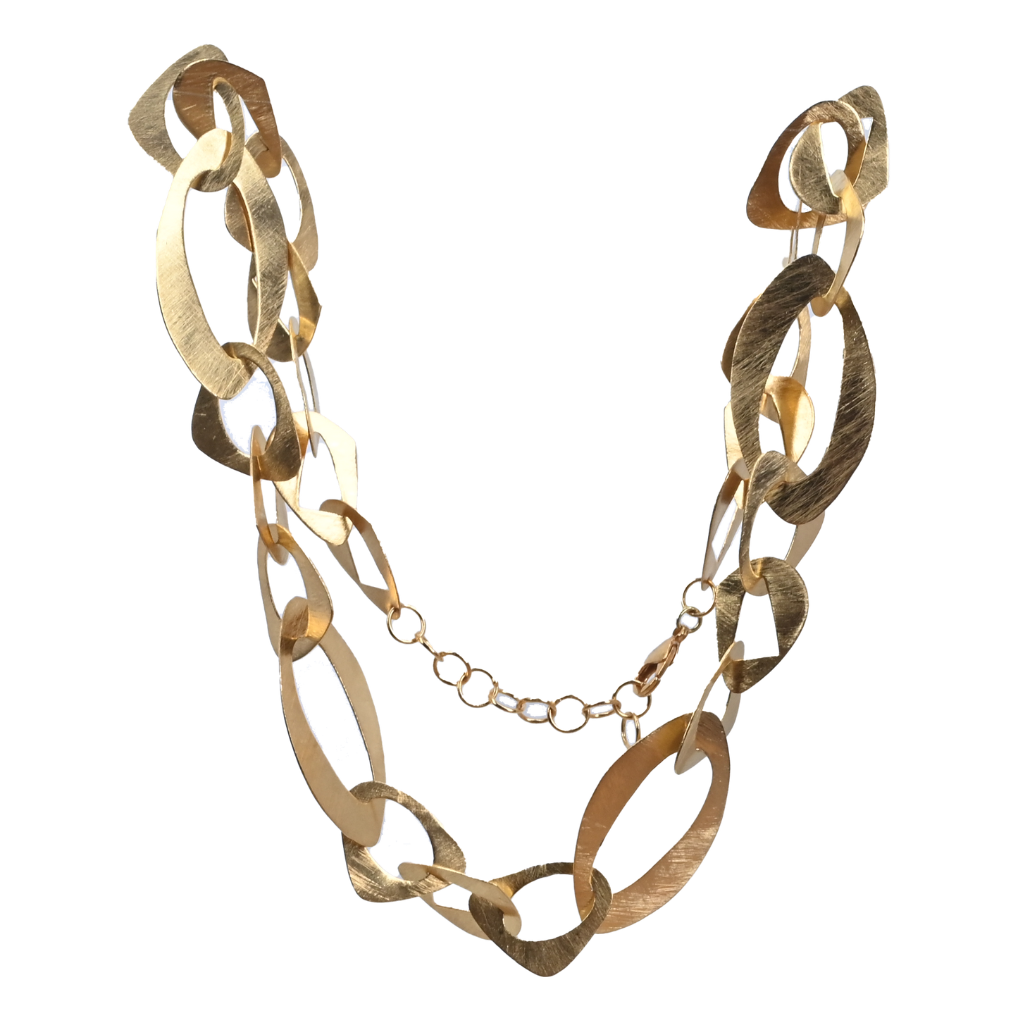 Euro gold magnificent linked necklace A90