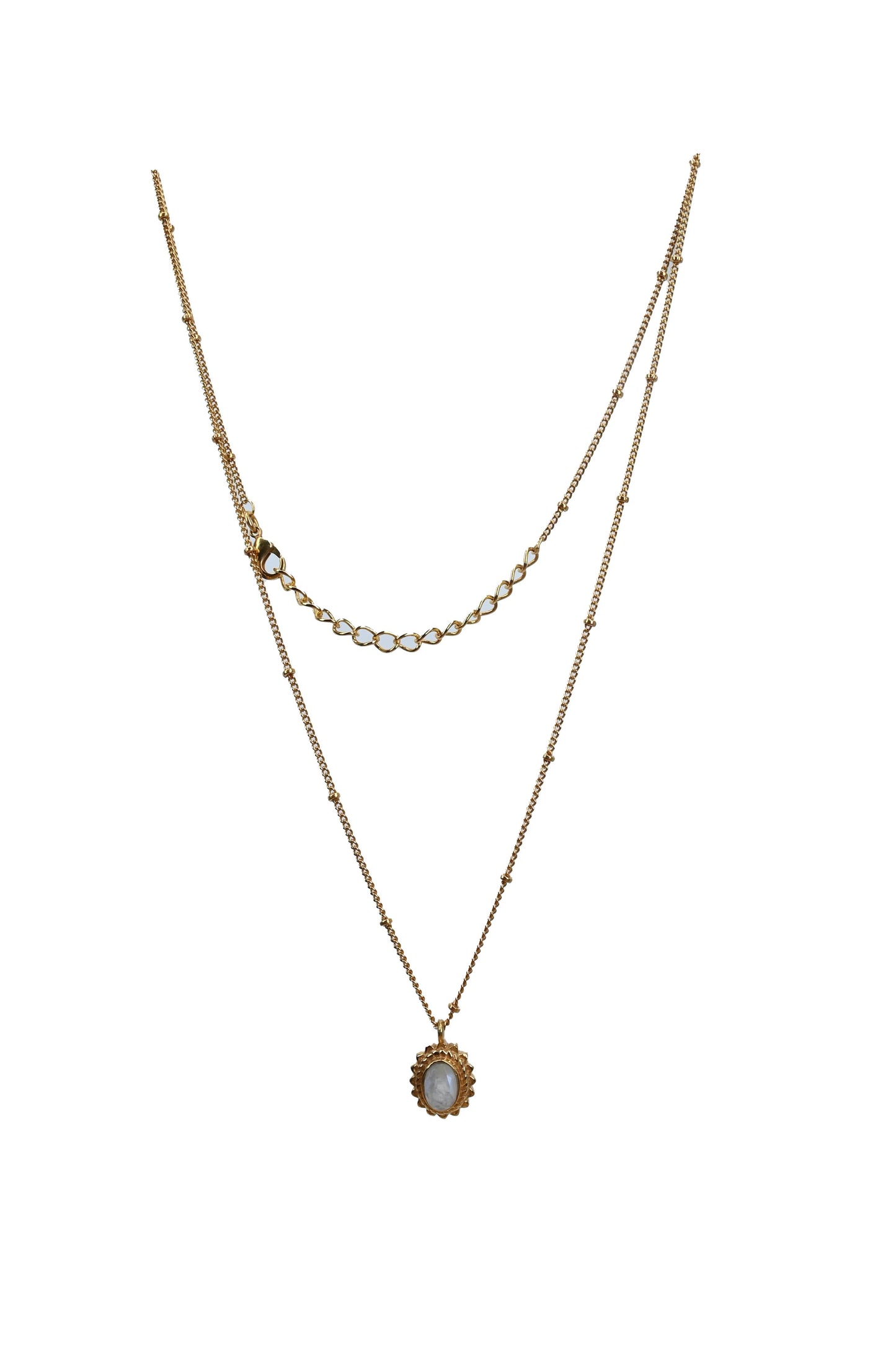 Euro gold and gem necklaces with many gem varieties A194