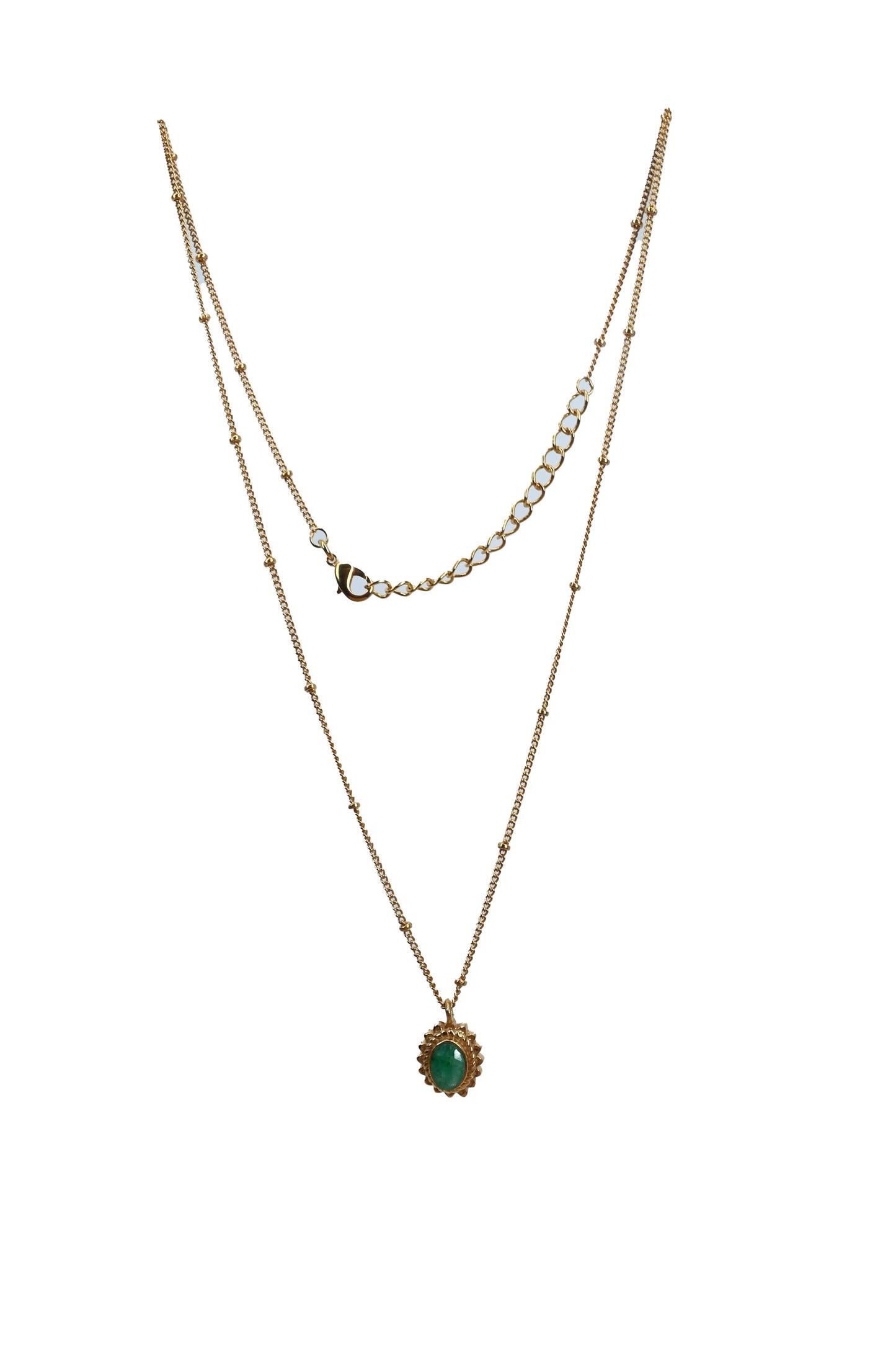 Euro gold and gem necklaces with many gem varieties A194