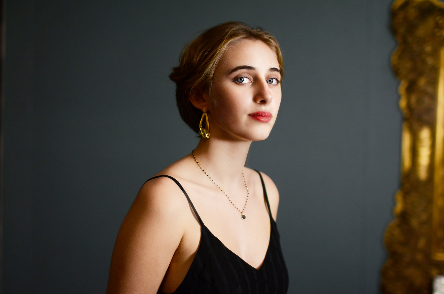 Euro Gold Earrings B73