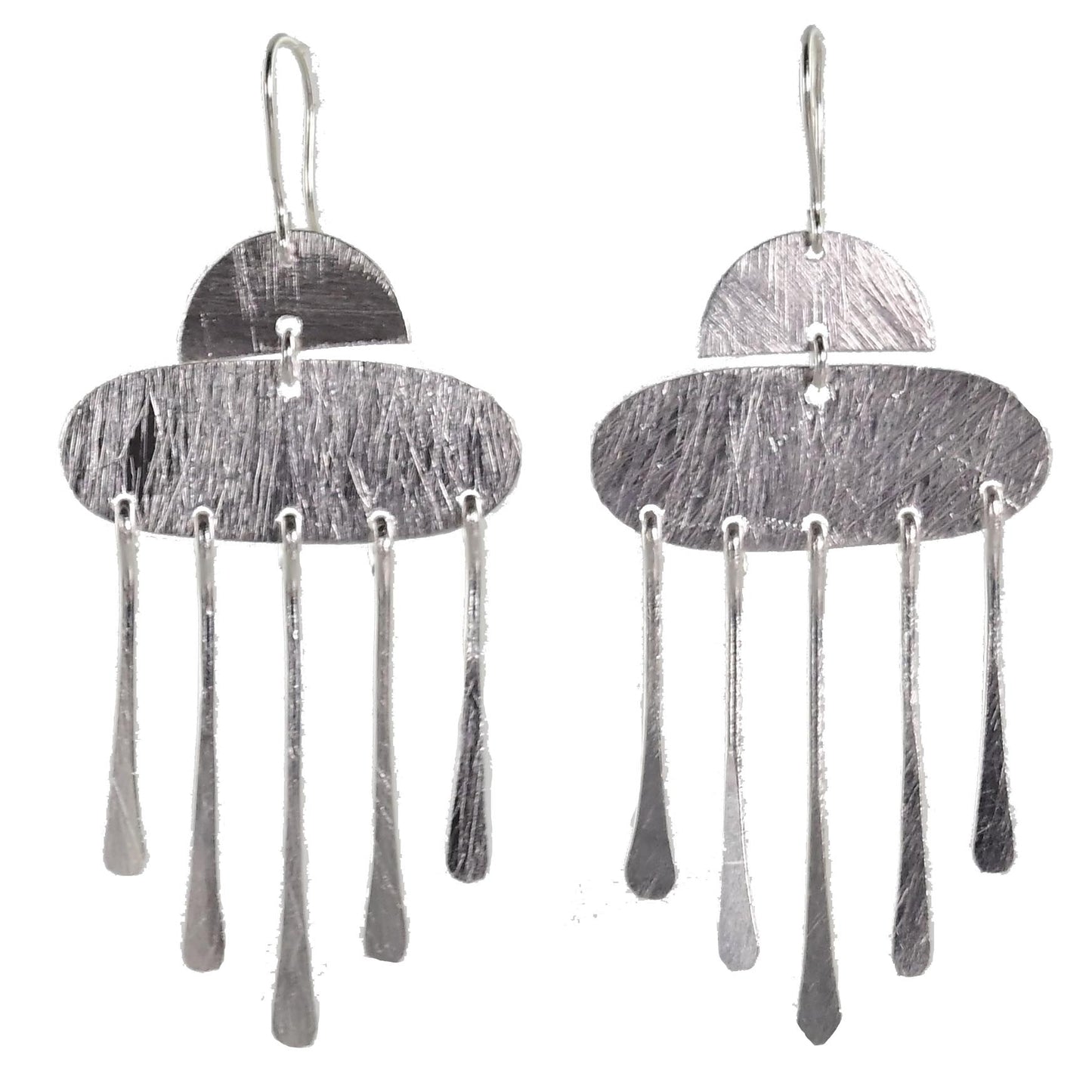 Silver Wash Earrings C73b
