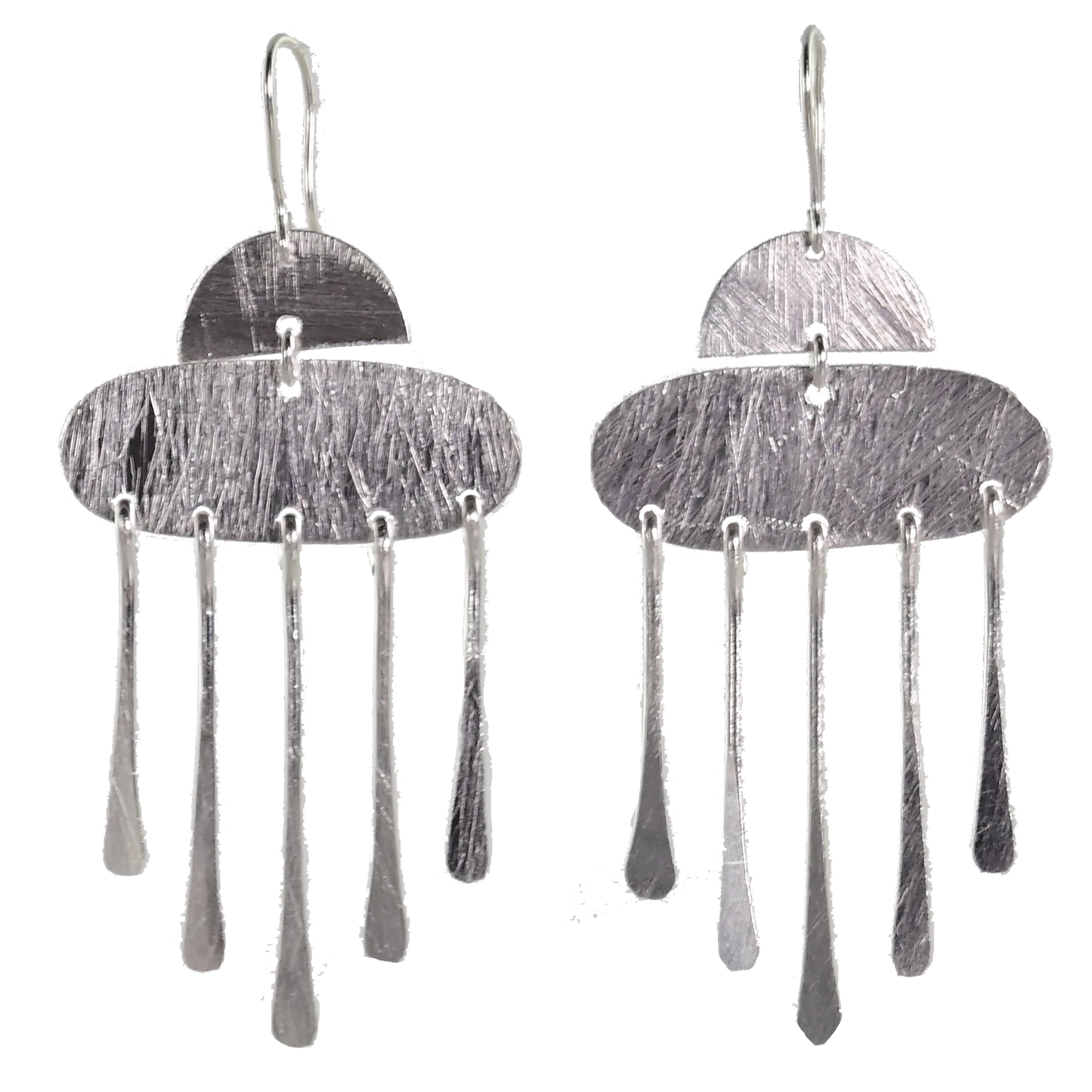 Silver Wash Earrings C73b