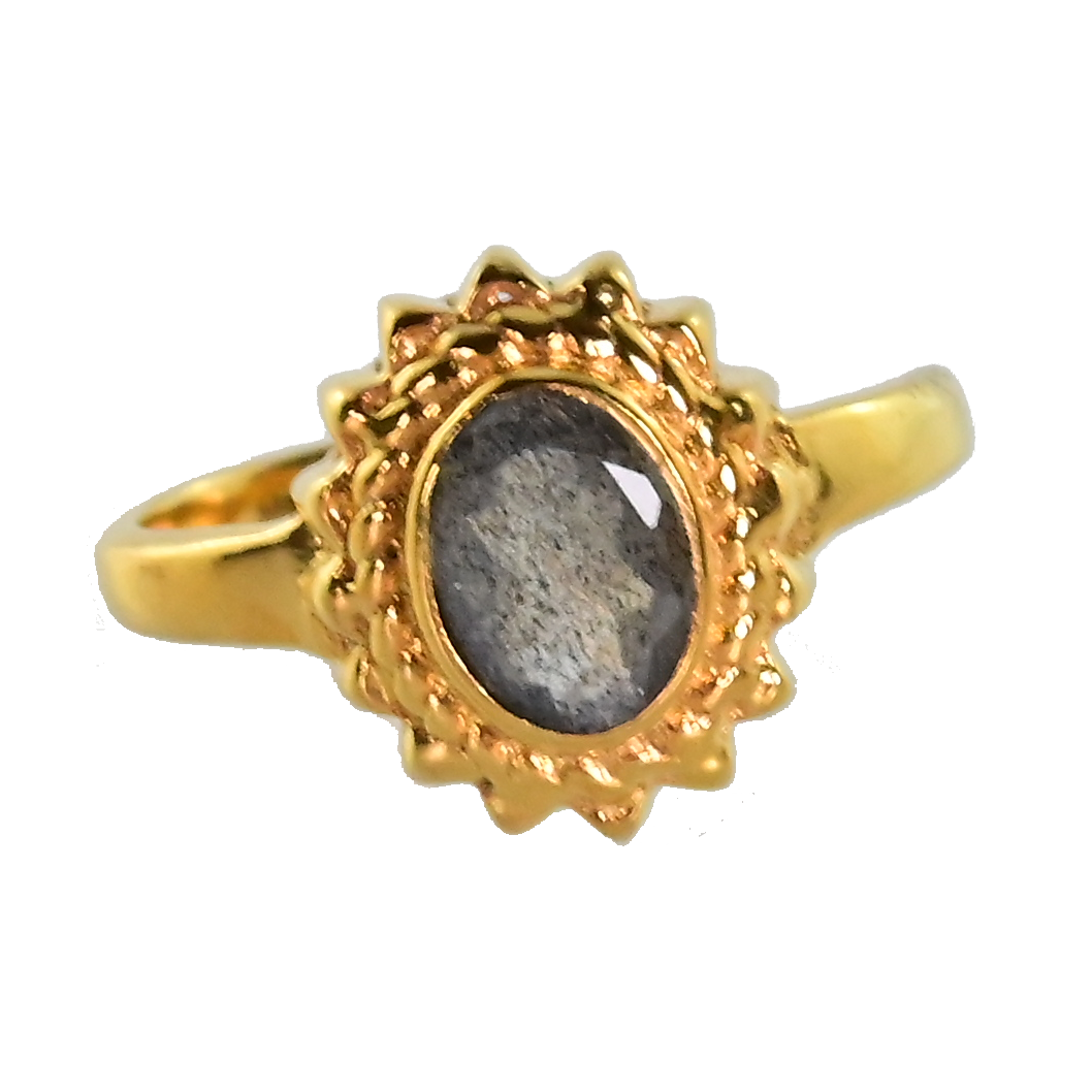 Euro Gold Gemstone Ring A49