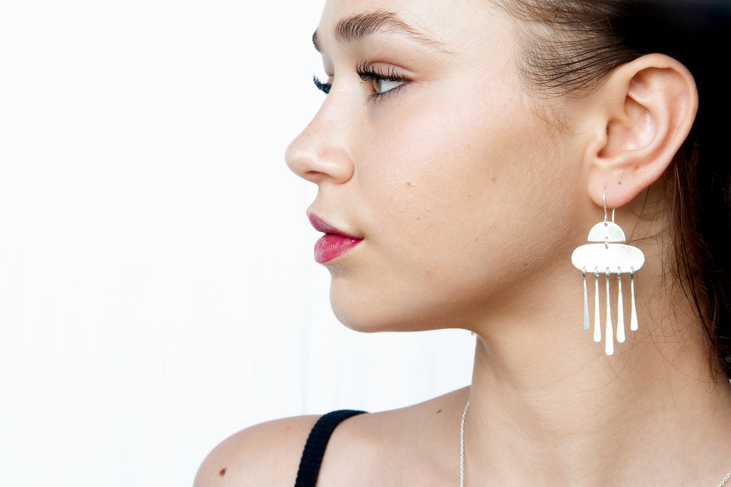 Silver Wash Earrings C73b