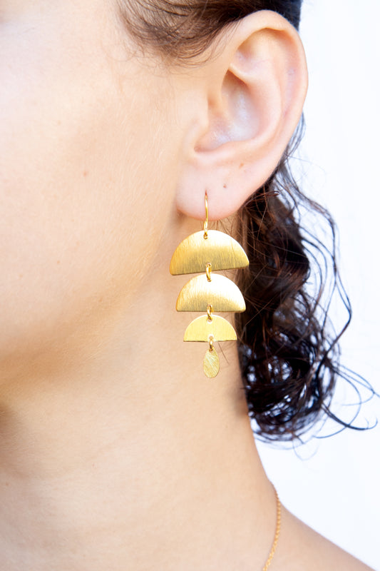 Euro Gold Earrings B176
