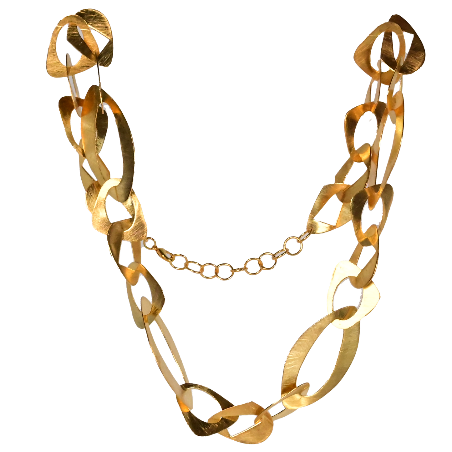 Euro gold magnificent linked necklace A90