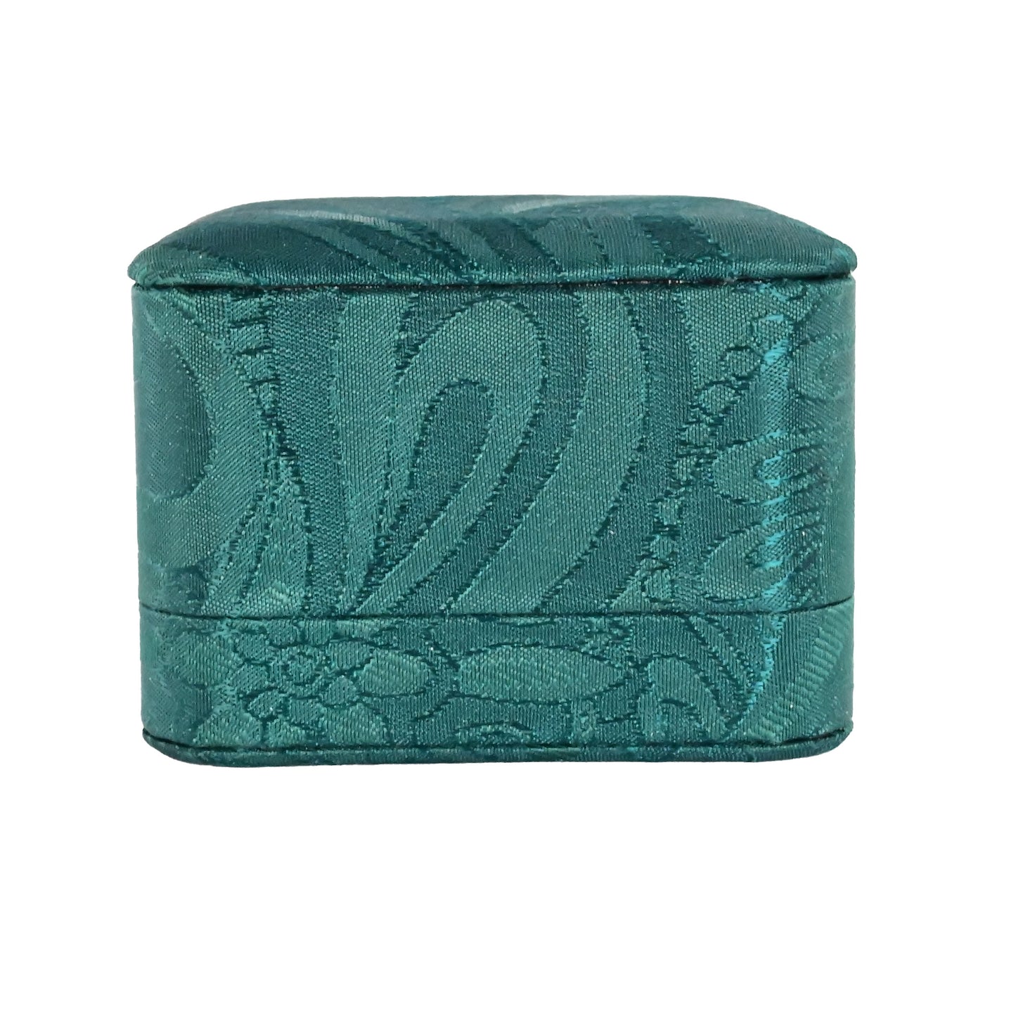 SET OF 10 WITH EACH $500 SALE Luxury Emerald Silk Brocade Earing Pendant box. 7.5 x 7.5 x 5 cm