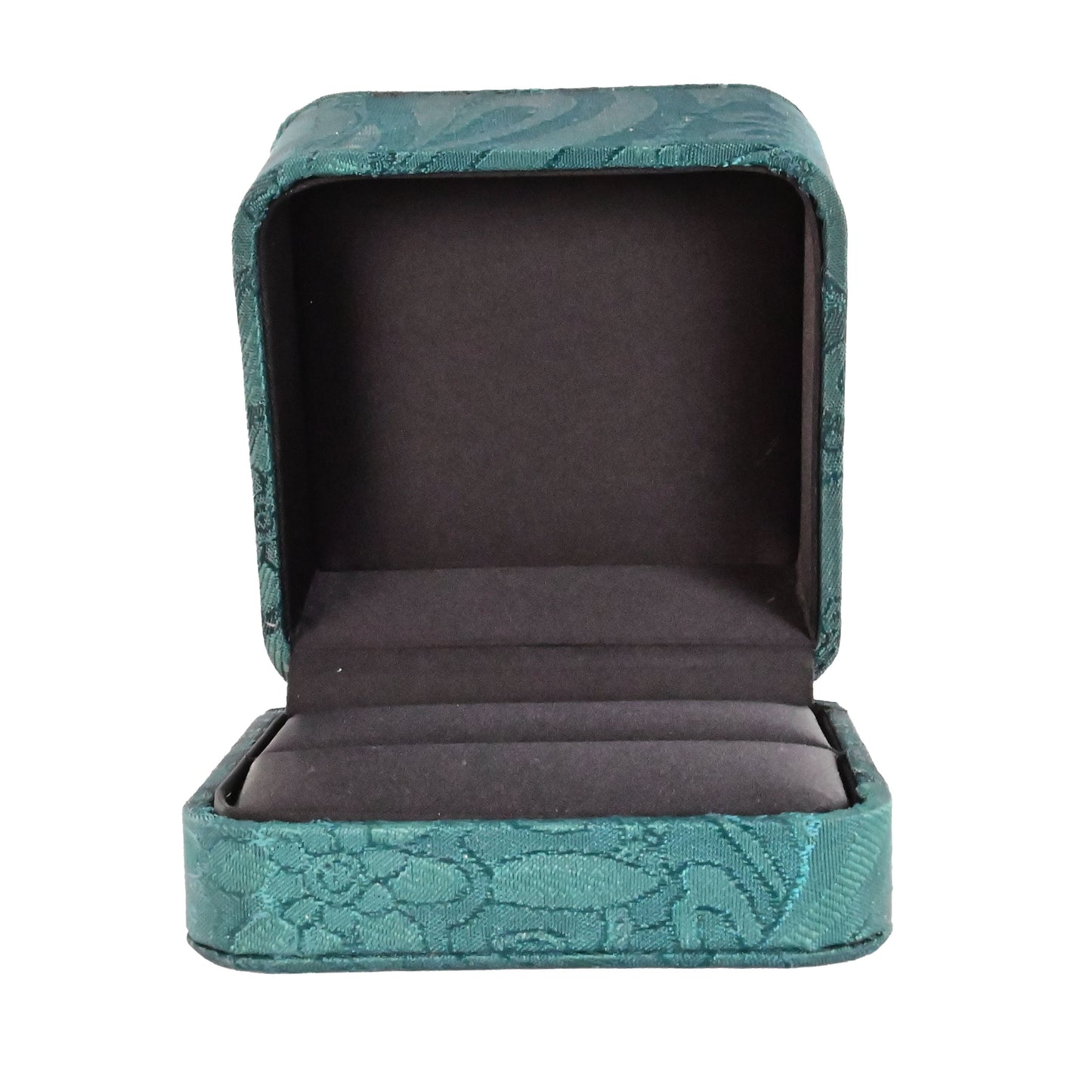 SET OF 10 WITH EACH $500 SALE Luxury Emerald Silk Brocade Earing Pendant box. 7.5 x 7.5 x 5 cm