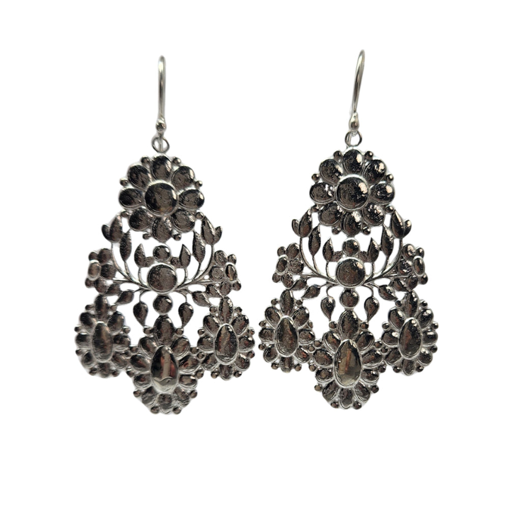 Rococo Bouquet RB16E - Solid Sterling Silver earrings