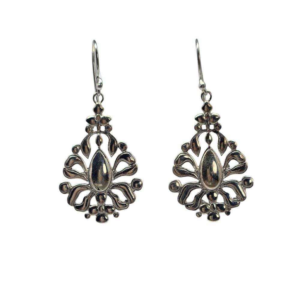 Rococo Ribbons RB2 - Solid Sterling Silver earrings