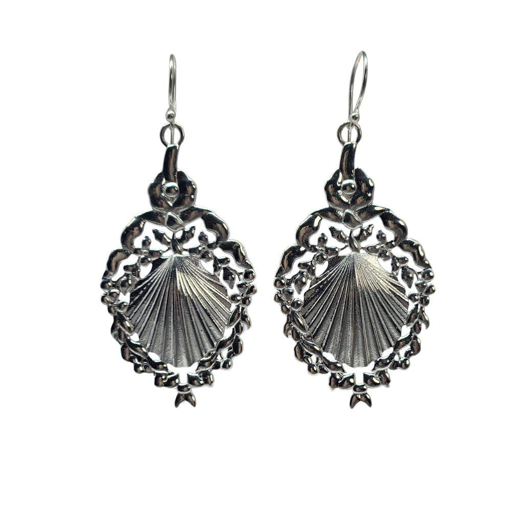 Rococo Shell RB19E - Solid Sterling Silver earrings