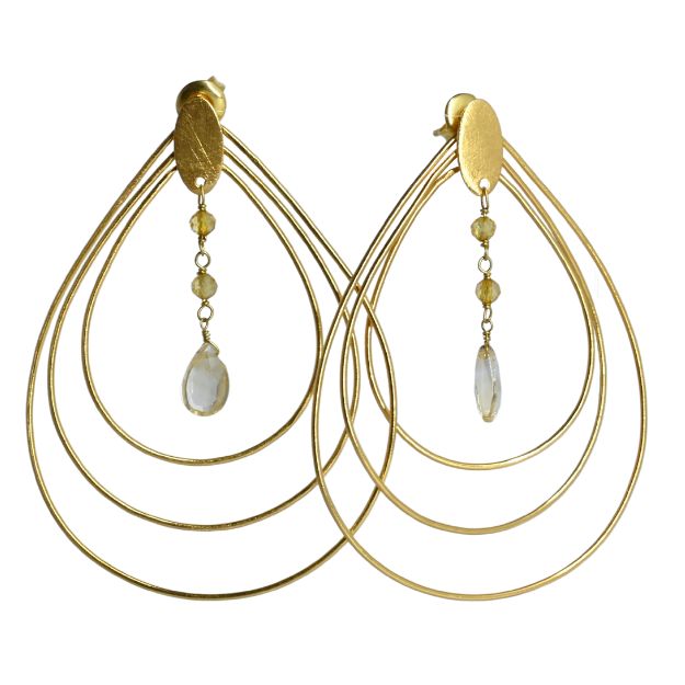 Euro Gold Earrings B196a