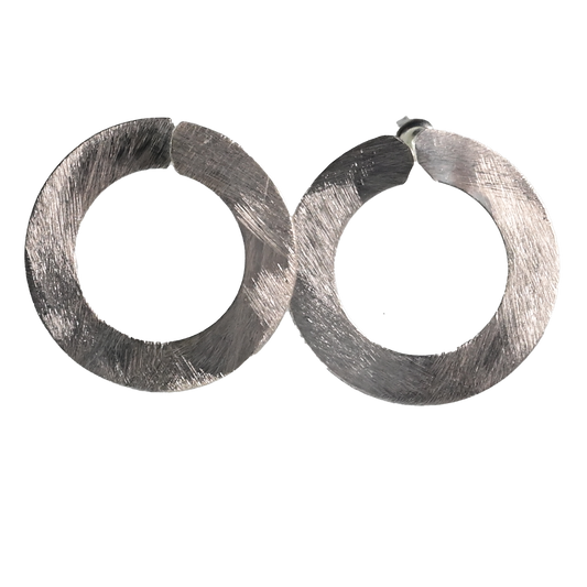 Silver Wash Earrings C132