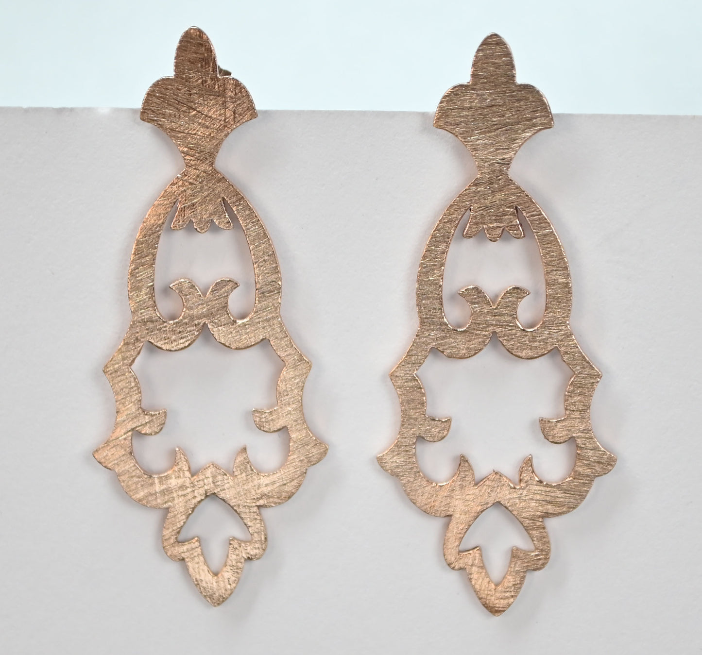 Euro Rose Gold Flock Earrings B61R