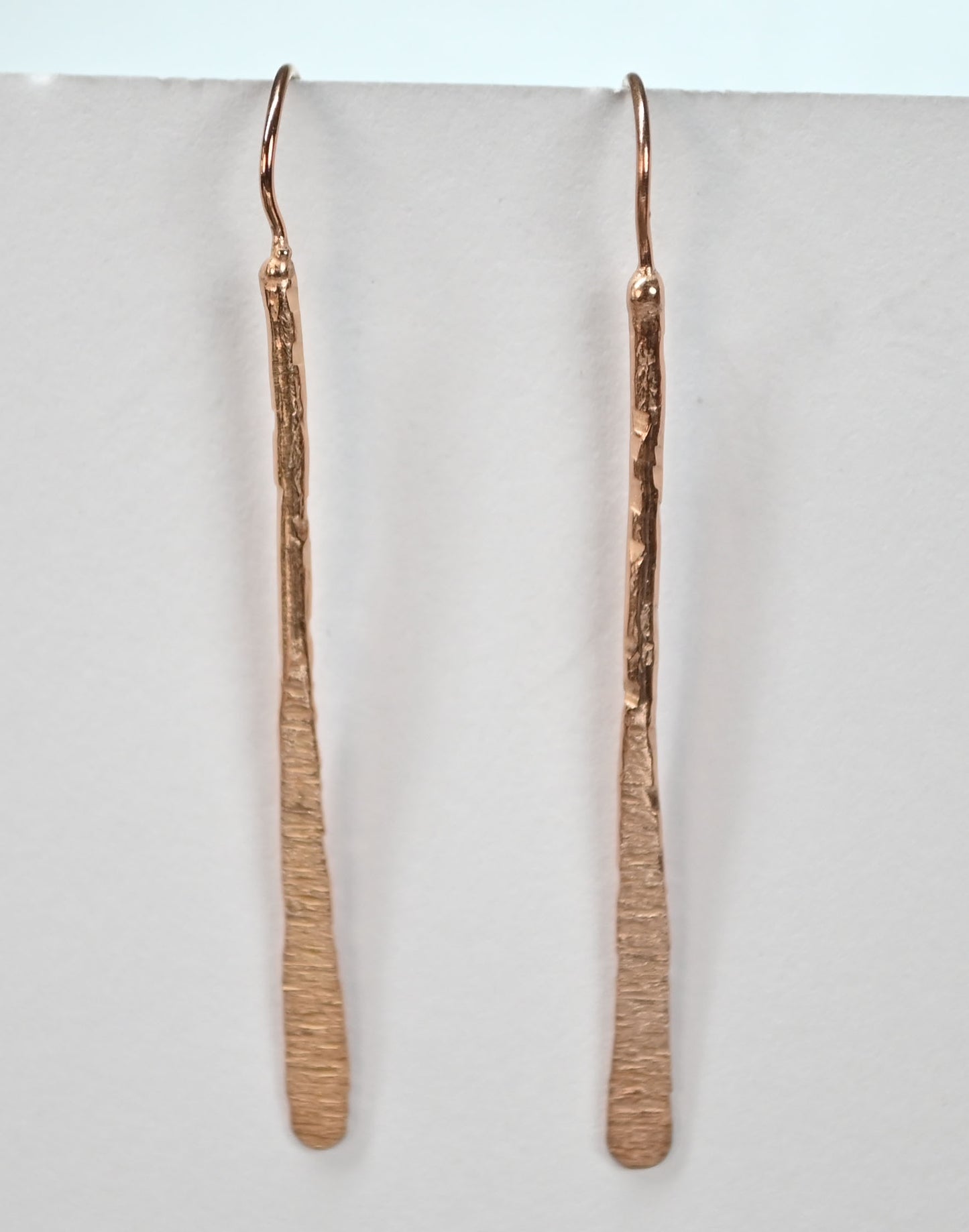 Euro Rose Gold long hook Earrings B51R