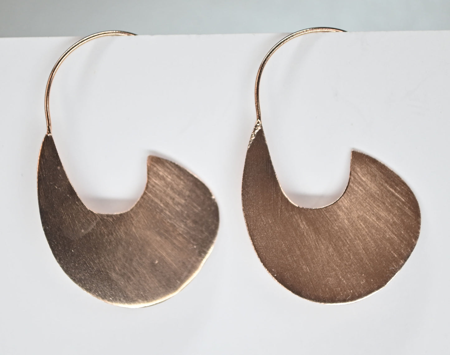 Euro Rose Gold Hook Earrings B95R