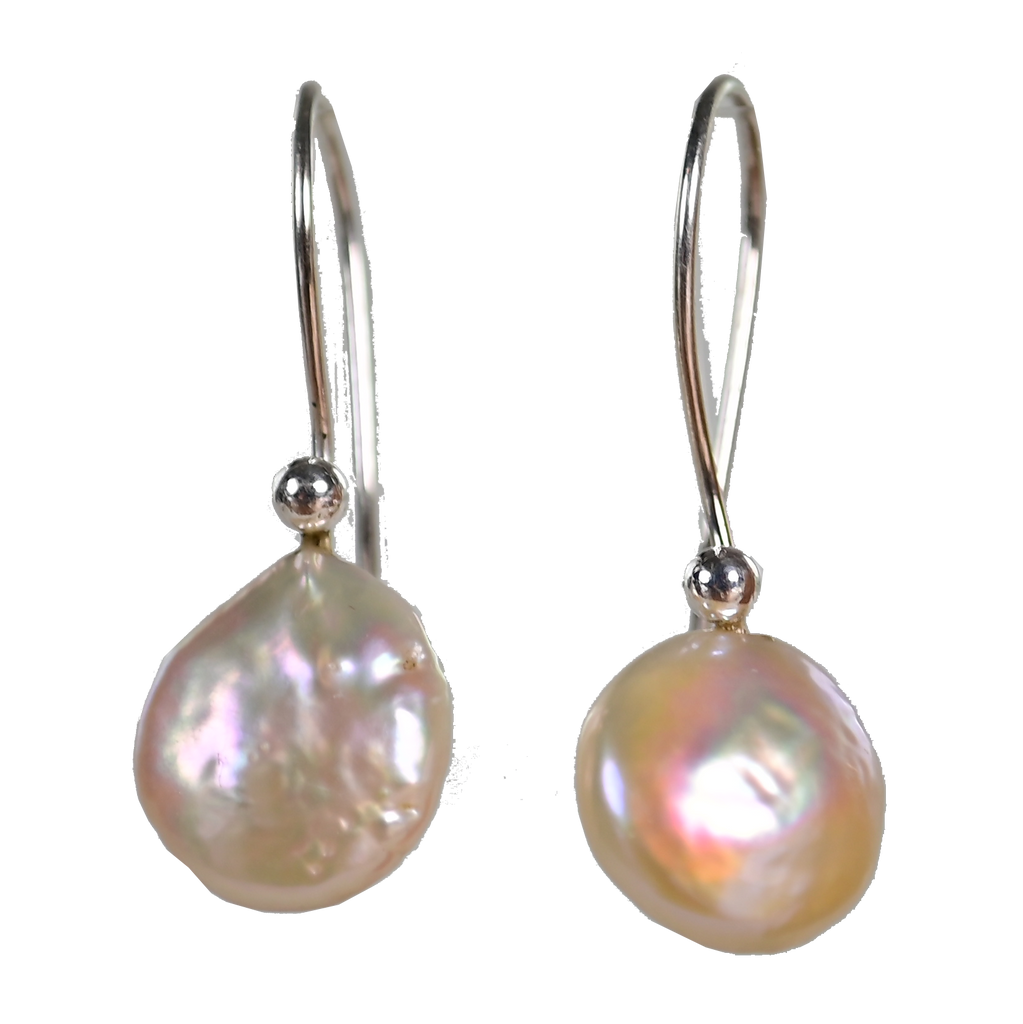 Buy Keishi Earrings with Pearl on Sterling Silver Melanie Woods Jewelry