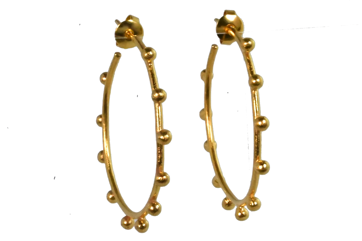 Euro Gold Earrings B39a
