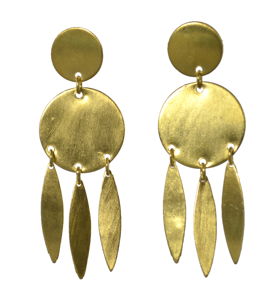 Euro Gold Multi Swing Stud Earrings B45