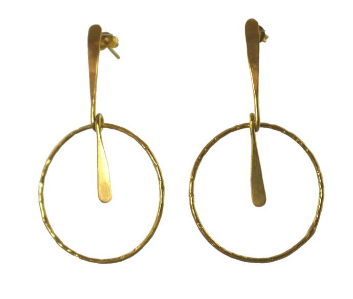 Euro Gold Matisse Stud Earrings B42