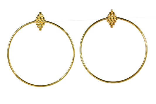 Euro Gold Earrings B151a