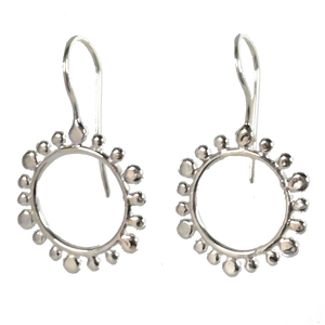 Euro Silver Earrings AIES32414