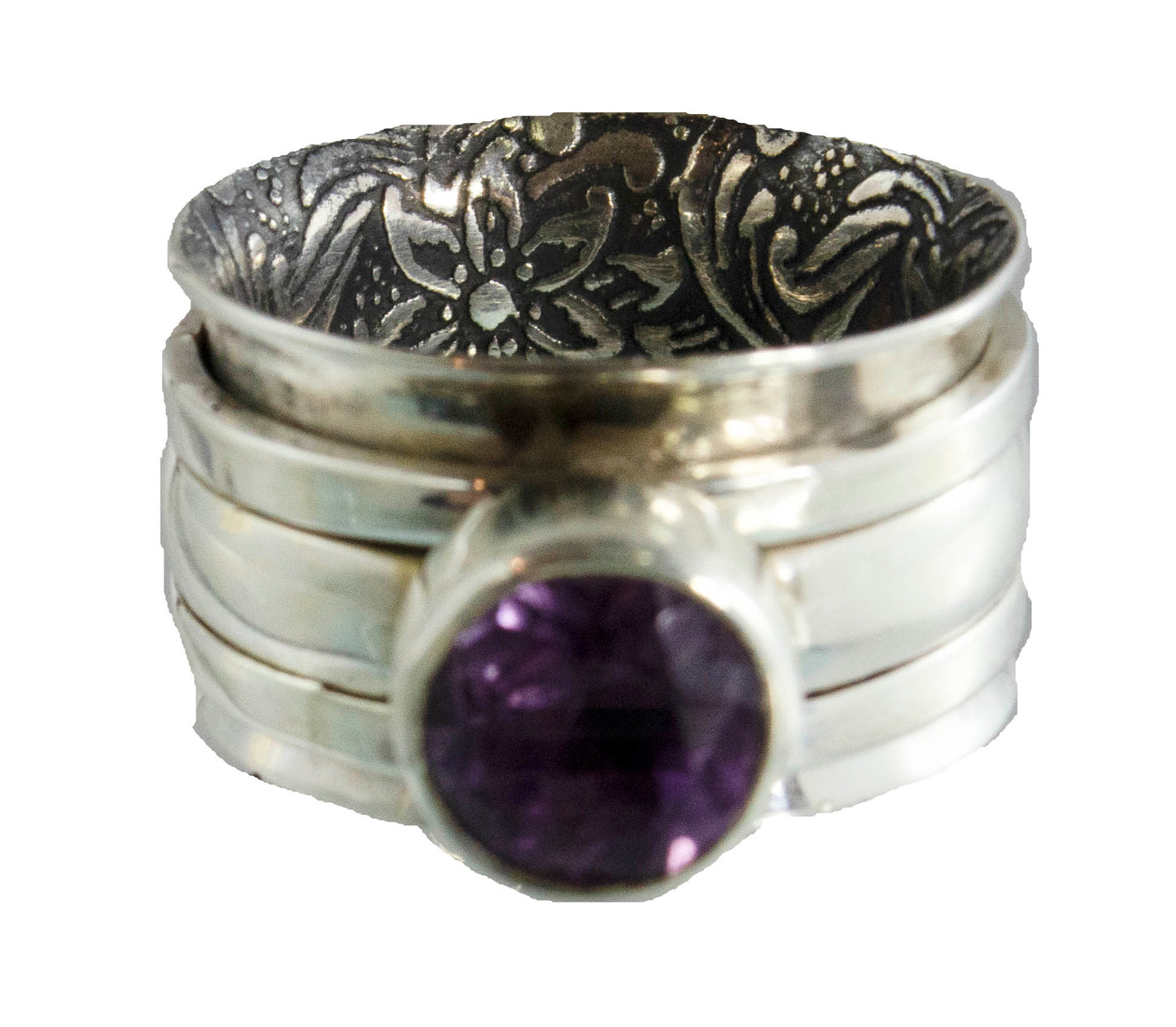 The Secret Garden Gemstone Spinner rings. lux