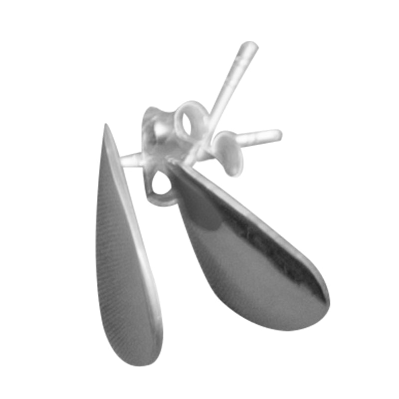 Tear Drop Stud Earring Sterling Silver