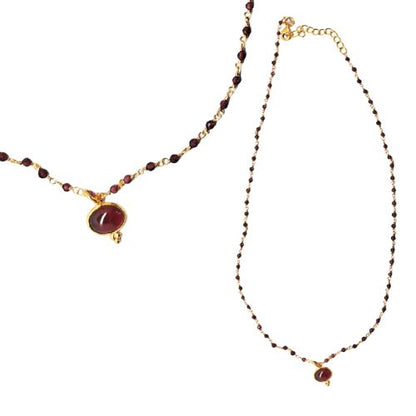 New ! Euro Gold 45 cm Gemstone Chain Necklace A1