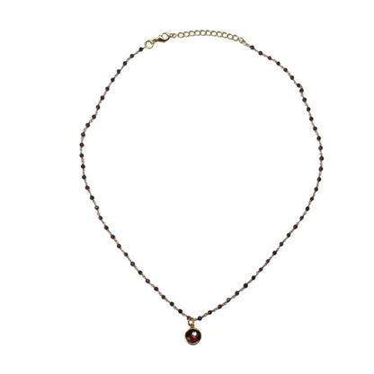 Euro Gold  Assorted Gemstones 45 cm plus 5 cm extender chain Necklace A1.