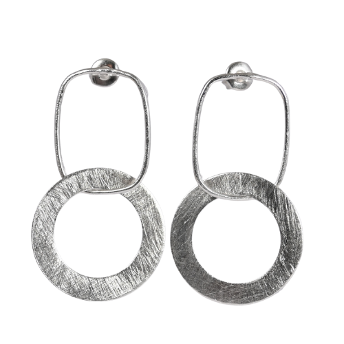 Silver Wash Earrings C345