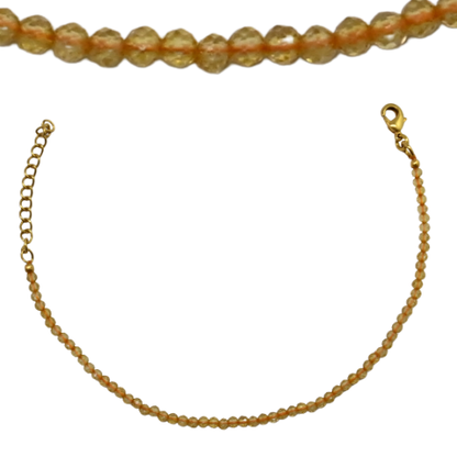 Euro gold feature on a Gemstone necklace A1G